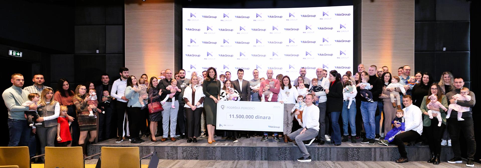 MK Group i AikGroup - Podrška porodici 2025
